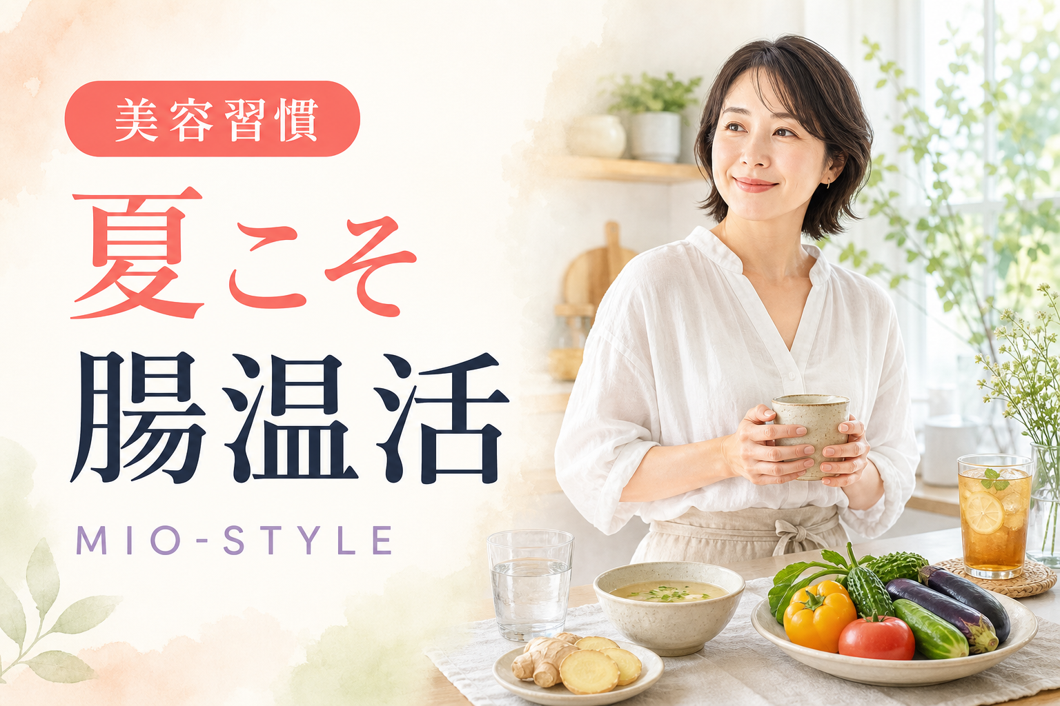 冷たい飲み物で腸が冷えてない？夏こそ「腸温活」のすすめ