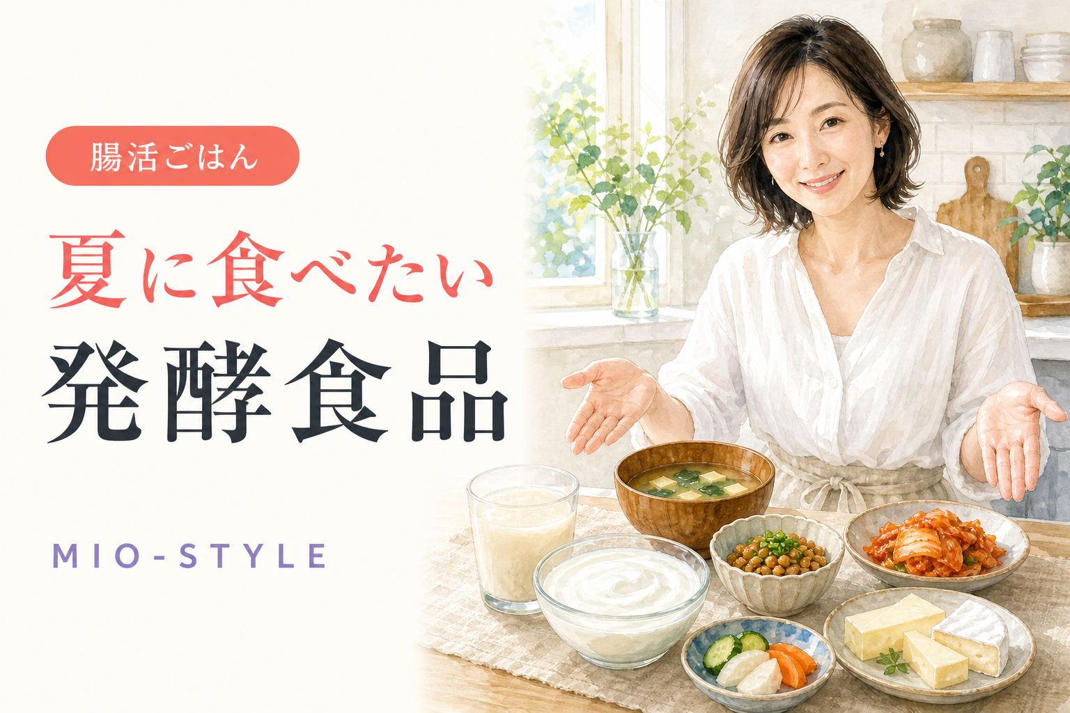 ヨーグルトだけじゃない！夏に食べたい発酵食品カタログ