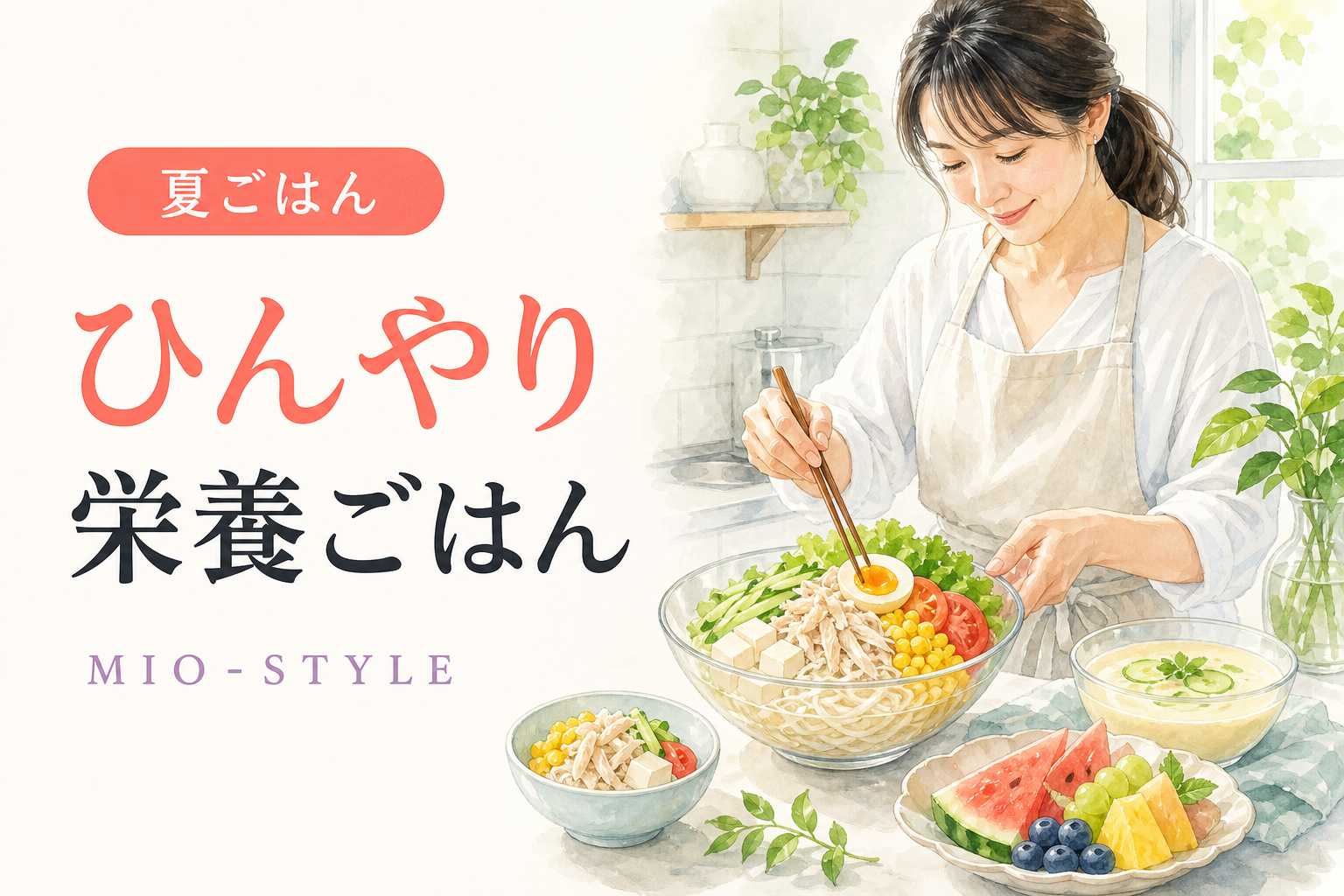 夏バテ気味の子どもに。食べてくれる「ひんやり栄養ごはん」