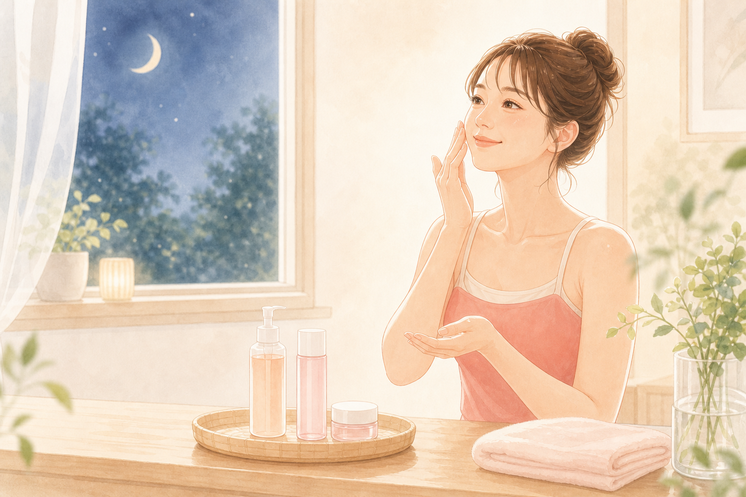 忙しいママの味方！5分で完了する夏の夜の時短スキンケア