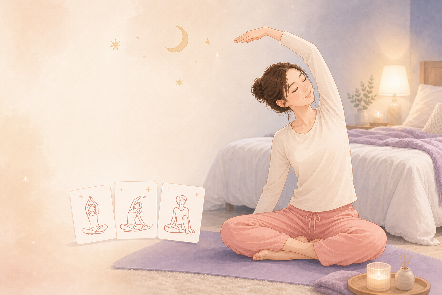 【寝る前ストレッチ #14・最終夜】お気に入りを「毎晩の習慣」にしよう