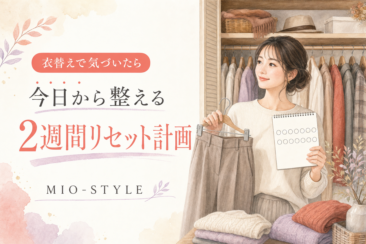 衣替えで「去年の服がきつい…」に気づいたら。今日から2週間リセット計画