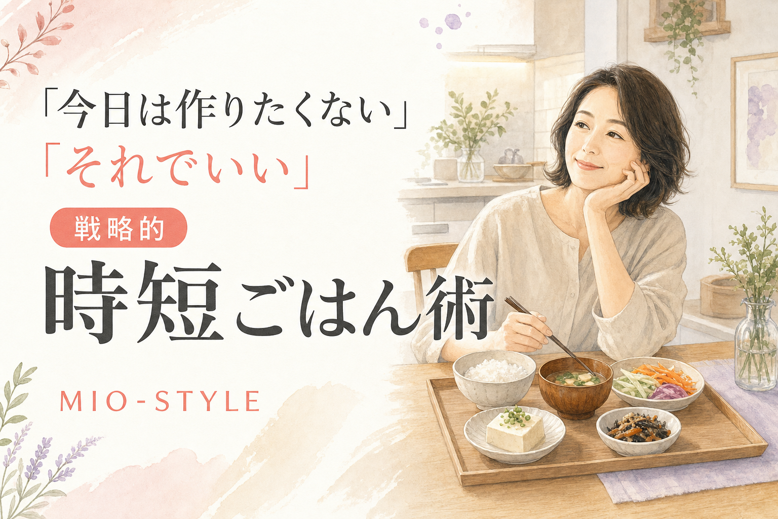 「今日ごはん作りたくない」は悪じゃない。ママを救う戦略的時短ごはん術